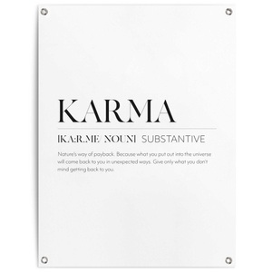 Reinders!, Reinders! Poster »Karma«, Outdoor für Garten oder Balkon, Reinders! Poster »Karma«, Outdoor für Garten oder Balkon