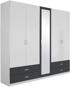 rauch BLUE, rauch BLUE Kleiderschrank »Bobona«, rauch Drehtürenschrank »Borbona«, Kleiderschrank Schrank Garderobe Wäscheschrank BORBONA in 2 Breiten