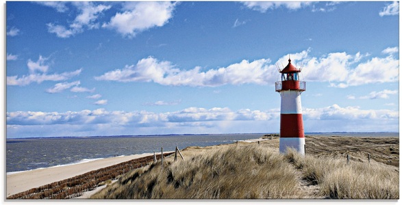 Artland Glasbild »Leuchtturm Sylt«