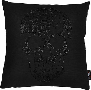done.® Dekokissen »Stone Skull«, (1 St.), mit Totenkopf-Applikation