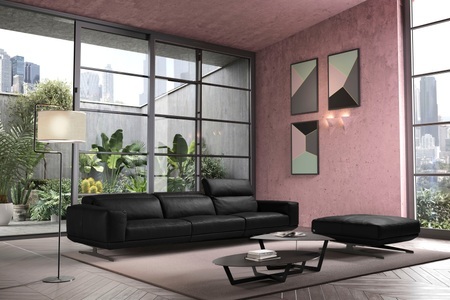 Egoitaliano, Egoitaliano 3-Sitzer »Gloria«, Beidseitig verstellbare Rückenelemente, mit Metallfüssen, Egoitaliano 3-Sitzer »Gloria, super bequem, hochwertige Verarbeitung, edles Design, Megasofa« beidseitig verstellbare Rückenelemente, mit Designmetallfüssen
