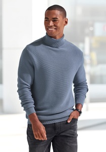 H.I.S Rollkragenpullover Strickpullover in modischer Struktur