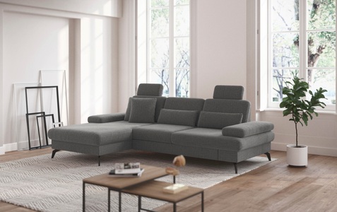 sit&more Ecksofa »Morris L-Form inkl. Sitztiefenverstellung«, wahlweise mit Bettfunktion, Bettkasten und Armteilverstellung