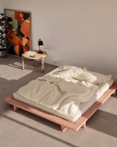 Karup Design, Karup Design Bettgestell »JAPAN BED, Futonbett, Bodenbett, Holzrahmen, Jugendbett, Holzbett«, Massivholzbett mit Lattenrost, Kiefer massiv, Doppelbett ohne Kopfteil, Karup Design Bettgestell »JAPAN BED, FSC®-zertifiziertem Massivholz Futonbett, excl. Matraze« Mit Lattenrost, Minimalistisches Japandi Design, bodennah & zeitlos in vielen Grössen