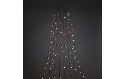 Konstsmide, Konstsmide 6398-810 LED-Baummantel Außen über Steckernetzteil Anzahl Leuchtmittel 400 LED Beleuchtete Länge: 4 m mit, KONSTSMIDE LED-Lichterkette »frosted«, 400 St.-flammig