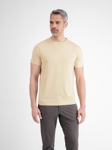 LERROS Rundhalsshirt, mit Logo Stickerei