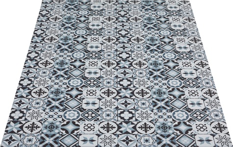 andiamo, Andiamo Vinylteppich »Marrakesch«, rechteckig, 5 mm Höhe, abwischbar, rutschhemmend, Fliesen Design, Ornamente, Andiamo Vinylteppich »Marrakesch«, rechteckig, 5 mm Höhe, abwischbar, rutschhemmend, Fliesen oder Beton Design, auch als Läufer