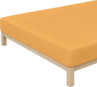 Schlafgut, Flausch-Frottee-Spannbetttuch Schlafgut orange Größe: 020, Flausch-Frottee-Spannbetttuch Schlafgut orange Größe: 020