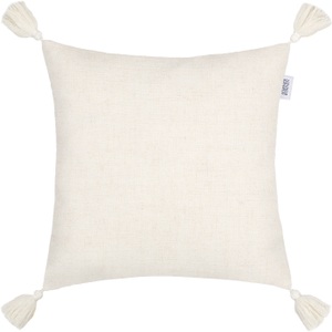 SCHÖNER WOHNEN, Schöner Wohnen Kissenhülle 38/38 cm , SW-Boho 70913-030-38-38 , Creme, Weiss , Textil , Uni , 38 cm , hochwertige Qualität , 003021126001, SCHÖNER WOHNEN-Kollektion Dekokissen »Boho«, mit Quasten, 35x35 cm