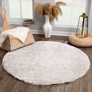 Sanat Hochflor-Teppich »Porto«, rund, 45 mm Höhe, Wohnzimmer, Langflor, Shaggy Teppich
