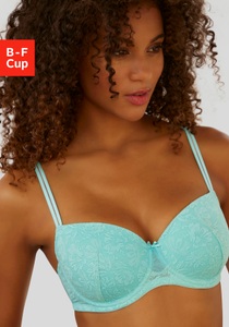 LASCANA Balconnet-BH, aus feiner, blumiger Spitze