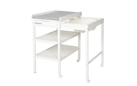 Roba, roba Bade-Wickel-Kombination inkl. Wickelauflage ausziehbar, roba® Wickelkommode »Bade-Wickel-Kombination«, 57,5 cm