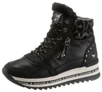MUSTANG SHOES, Mustang Shoes Schnürboots, mit 3,5 cm Plateau, Mustang Shoes Schnürboots, mit 3,5 cm Plateau