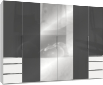 fresh to go, Fresh To Go Kleiderschrank »Level«, mit Glastüren, Wimex Kleiderschrank »Level by fresh to go«, mit Glas-und Spiegeltüren