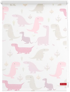 LICHTBLICK, Seitenzugrollo »Klemmfix Digital Dino«, LICHTBLICK, verdunkelnd, ohne Bohren, freihängend, LICHTBLICK ORIGINAL Seitenzugrollo »Klemmfix Digital Dino«, verdunkelnd, energiesparend, ohne Bohren, freihängend, bedruckt