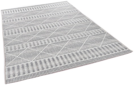 Tom Tailor, TOM TAILOR Teppich »Funky Outdoor Geometric«, rechteckig, 5 mm Höhe, Flachgewebe, In- und Outdoor geeignet, Wohnzimmer, TOM TAILOR HOME Teppich »Funky Outdoor Geometric«, rechteckig, 5 mm Höhe, Flachgewebe, modernes Rauten Design, Outdoor geeignet, Wohnzimmer