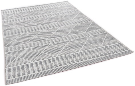 Tom Tailor, TOM TAILOR Teppich »Funky Outdoor Geometric«, rechteckig, 5 mm Höhe, Flachgewebe, In- und Outdoor geeignet, Wohnzimmer, TOM TAILOR HOME Teppich »Funky Outdoor Geometric«, rechteckig, 5 mm Höhe, Flachgewebe, modernes Rauten Design, Outdoor geeignet, Wohnzimmer