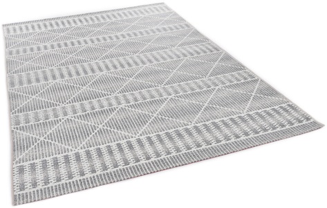 Tom Tailor, TOM TAILOR Teppich »Funky Outdoor Geometric«, rechteckig, 5 mm Höhe, Flachgewebe, In- und Outdoor geeignet, Wohnzimmer, TOM TAILOR HOME Teppich »Funky Outdoor Geometric«, rechteckig, 5 mm Höhe, Flachgewebe, modernes Rauten Design, Outdoor geeignet, Wohnzimmer