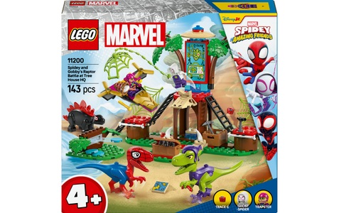 LEGO, 11200 Marvel Spidey und seine Super-Freunde Showdown am Baumhaus: Spidey-Rex vs. Gobby-Raptor, Konstruktionsspielzeug, LEGO® Spielbausteine »Marvel Showdown am Baumhaus«, (143 St.)