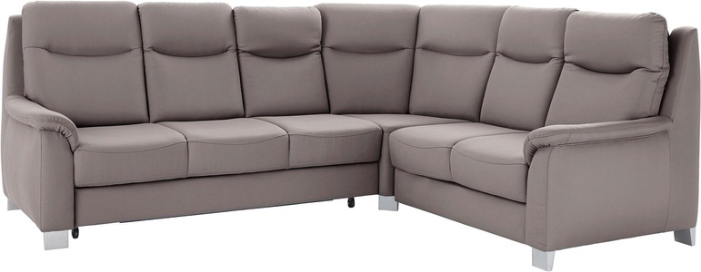 SIT&MORE, sit&more Ecksofa, sit&more Ecksofa »Boccaccio L-Form«, mit Federkern und Kopfteilverstellung, wahlweise mit Bettfunktion