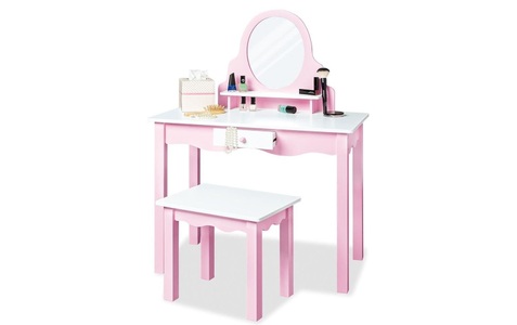 Pinolino, Pinolino Kinderschminktisch Jasmin inkl. Hocker, Pinolino Kinderschminktisch Jasmin inkl. Hocker