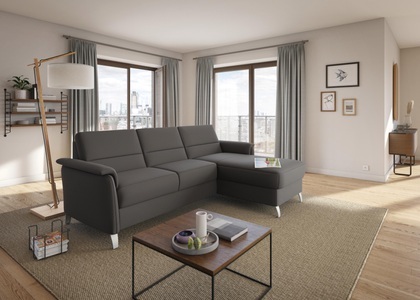 SIT&MORE, sit&more Ecksofa, sit&more Ecksofa »Palmera L-Form«, Federkern, wahlweise mit Bettfunktion und mit/ohne Stauraum