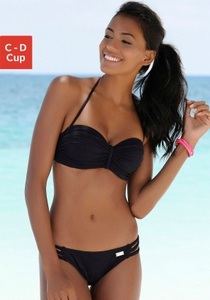 Buffalo, Bügel-Bandeau-Top ´Happy´, Buffalo Bügel-Bandeau-Bikini-Top »Happy«, mit geflochtenem Detail