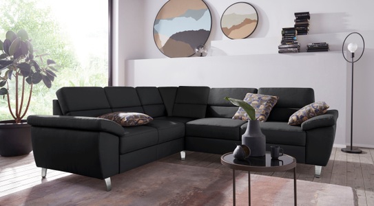 SIT&MORE, sit&more Ecksofa, sit&more Ecksofa »Sorano L-Form« wahlweise mit Bett- und Relaxfunktion, inkl. Bettkasten