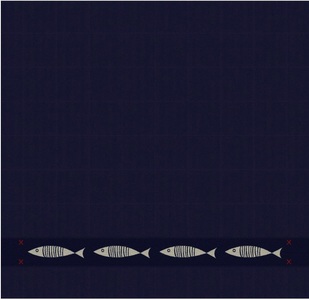 DDDDD, DDDDD Geschirrtuch »Pescado«, (Set, 6 tlg.), 
