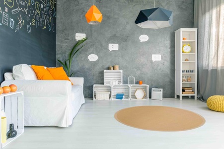 carpetfine, carpetfine Sisalteppich »Sisal«, rund, 5 mm Höhe, carpetfine Sisalteppich »Sisal«, rund, 5 mm Höhe, mit farbiger Bordüre, Anti-Rutsch Rückseite