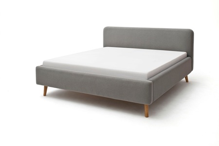 meise.moebel, home24 Polsterbett Mattis, Novel - Bett MATTIS_8096 - taupe - Textil - 140x200