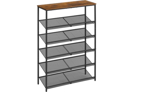 VASAGLE Schuhregal »Industrial 28 x 114 cm«