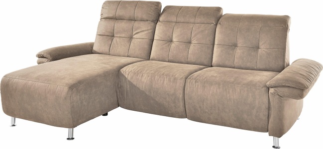 PLACES OF STYLE, Places of Style Ecksofa »Manhattan«, 2 Sitze mit elektrischer Relaxfunktion, verstellbare Armlehnen, Home affaire Ecksofa »Manhattan L-Form« 2 Sitze mit elektrischer Relaxfunktion, verstellbare Armlehnen