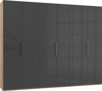 fresh to go, Fresh To Go Kleiderschrank »Level«, mit Glastüren, Wimex Kleiderschrank »Level by fresh to go«, Türen vollflächig mit farbigem Glas