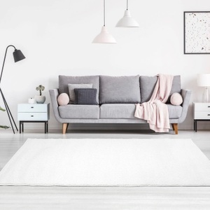 Carpet City, Teppich, »Moda Soft 2081«, Carpet City, rechteckig, Höhe 11 mm, maschinell gewebt, Carpet City Teppich »Moda Soft 2081«, rechteckig, 11 mm Höhe, Kurzflor, Uni-Farben, Weicher Flor