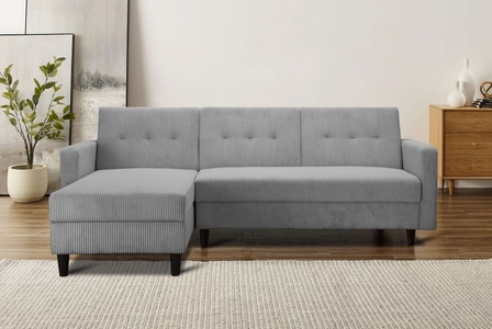 Dorel Home, Dorel Home Ecksofa »Hartford«, mit Bettfunktion und Stauraum, Recamiere beidseitig montierbar, Dorel Home Ecksofa »Hartford II« mit Bettfunktion und Stauraum, Recamiere beidseitig montierbar
