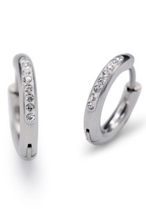 FIRETTI, Firetti Paar Creolen »Glamour«, mit Zirkonia (synth.), Firetti Paar Creolen »Schmuck Geschenk Glamour«, mit Zirkonia (synth.)