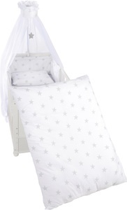 Roba, Roba Kinderbettgarnitur Little Stars, roba® Himmelbettgarnitur »Little Stars«, 4tlg., mit Bettwäsche, Nestchen und Himmel