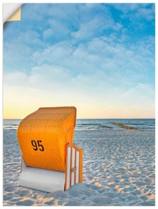 Artland, Artland Wandbild »Ostsee7 - Strandkorb«, Artland Wandbild »Ostsee7 - Strandkorb«, Strand, (1 St.), als Alubild, Outdoorbild, Leinwandbild, Poster in verschied. Grössen
