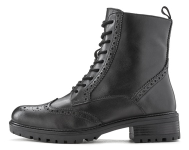 Lascana, LASCANA Schnürboots, LASCANA Schnürboots, Schnürstiefelette, Ankle Boots, Leder, Schnüren & Reissverschluss