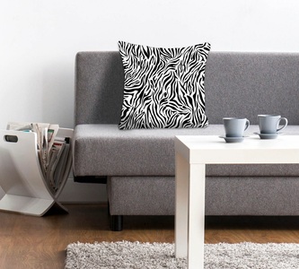 queence Dekokissen »Finn«, (1 St.), mit Animalprint im Zebra-Design
