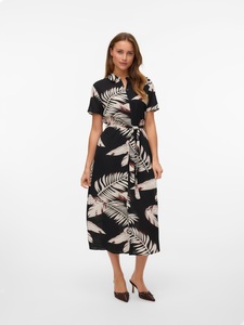 Vero Moda Hemdblusenkleid »VMEASY JOY S/S LONG SHIRT DRESS WVN GA«, Sommerkleid