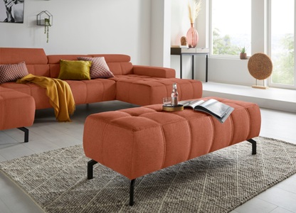 DOMO collection, DOMO collection Sitzhocker, DOMO collection Polsterhocker »Cunelli«, passend zur 