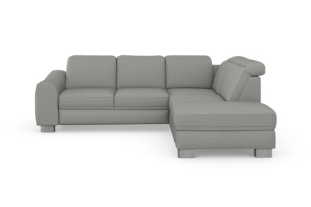 sit&more Ecksofa »Durness«, mit Federkern und hochwertigen Edelstahlfüssen, wahlweise mit Kopfteilverstellung, Bettfunktion und Stauraum oder mit Bettfunktion und Bettkasten