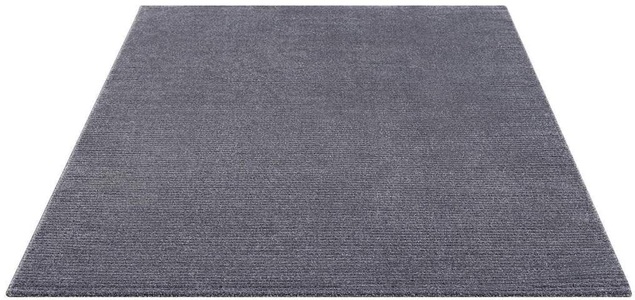 Carpet City Teppich »Fancy«, rechteckig, 12 mm Höhe, Kurzflor, Einfarbig, 3D-Optik, Wohnzimmer