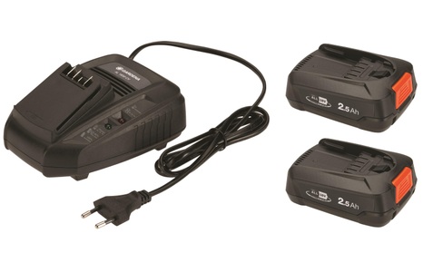 Gardena, GARDENA PowerMax SET - Akku-Rasenmäher (Schnittbreite: 32 cm) Blau/Grau, Gardena Akku-Rasenmäher PowerMax 32/36 P4A | 18 V | 2.5 Ah