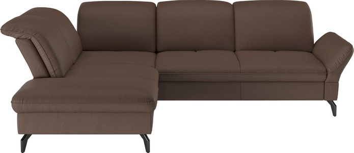 SIT&MORE, sit&more Ecksofa »Leandro L-Form«, Wahlweise mit Bett-, Kopfteil - und Armlehnfunktion, sowie Stauraum