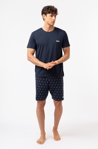 Fila Shorty 2 mit Rundhalsausschnitt, Kurzarm, Cotton