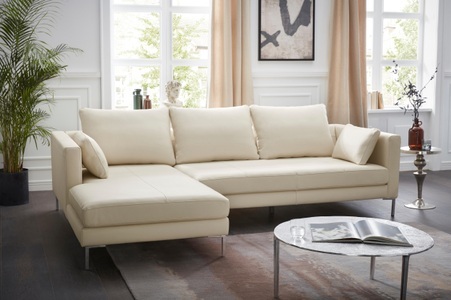 Alte Gerberei, Alte Gerberei Ecksofa »Marinus«, mit schmalen Lehnen, inklusive Rückenkissen & Armlehnkissen, Alte Gerberei Ecksofa »Marinus, L-Form«, inkl. Rückenkissen, Ottomane wahlweise rechts oder links