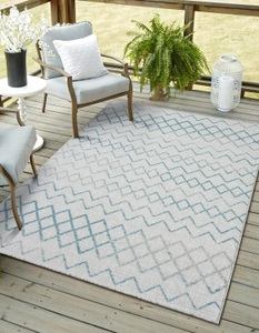 Myflair Möbel & Accessoires Teppich »Nebula, LAGERRÄUMUNG!«, rechteckig, 6 mm Höhe, modernes Design, Rauten, Outdoor geeignet, Balkon, Terrasse